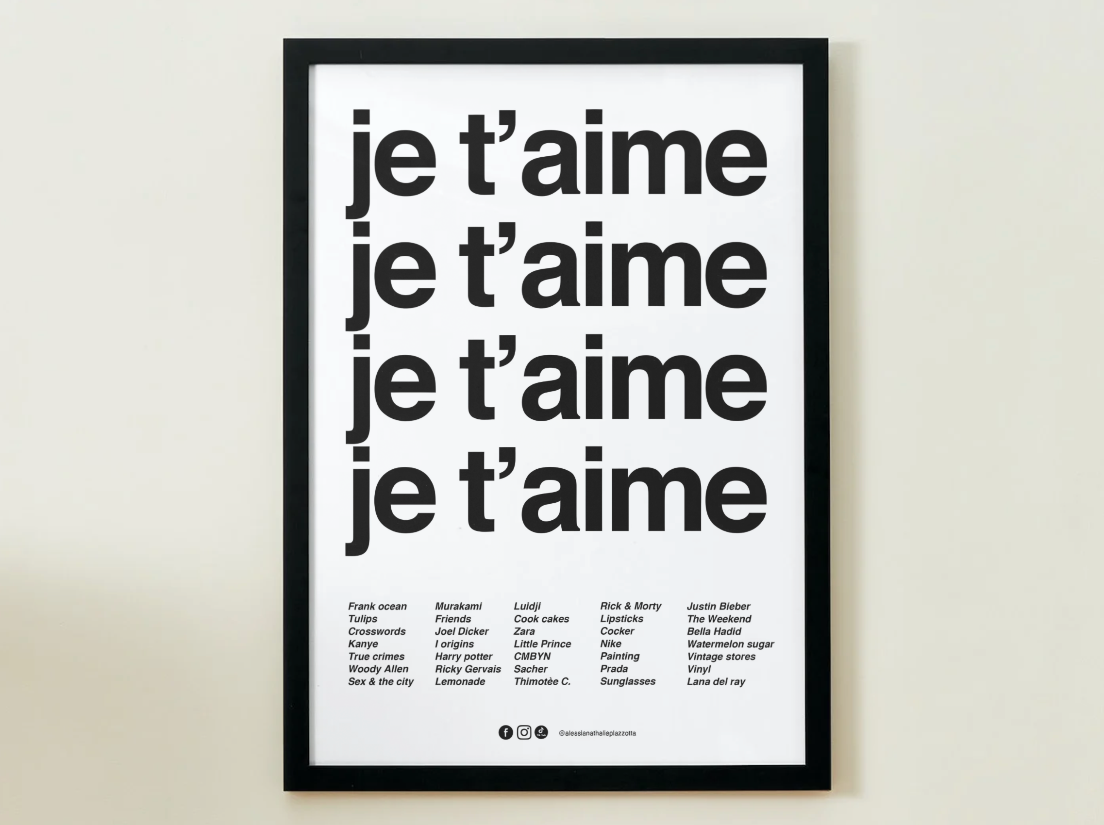 je t'aime